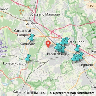Mappa Via Don Mario Belloli, 21052 Busto Arsizio VA, Italia (3.78545)