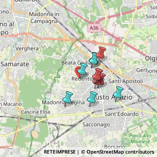 Mappa Via Rodari Tommaso, 21052 Busto Arsizio VA, Italia (1.20364)