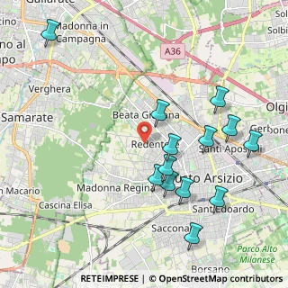 Mappa Via T. Rodari, 21052 Busto Arsizio VA, Italia (2.16)