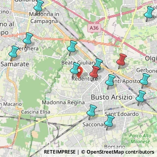 Mappa Via Rodari Tommaso, 21052 Busto Arsizio VA, Italia (2.57143)