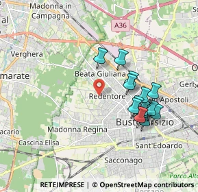 Mappa Via Rodari Tommaso, 21052 Busto Arsizio VA, Italia (1.69286)