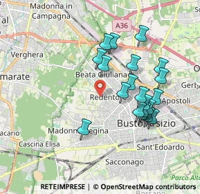 Mappa Via Rodari Tommaso, 21052 Busto Arsizio VA, Italia (1.713)