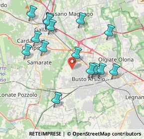 Mappa Via Rodari Tommaso, 21052 Busto Arsizio VA, Italia (4.11333)
