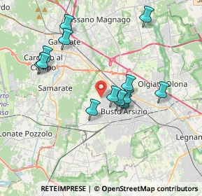 Mappa Via Rodari Tommaso, 21052 Busto Arsizio VA, Italia (3.55846)