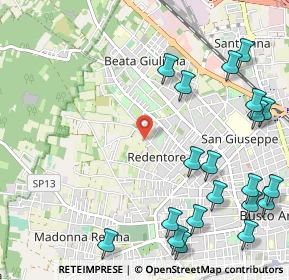 Mappa Via Rodari Tommaso, 21052 Busto Arsizio VA, Italia (1.434)