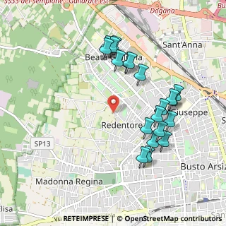 Mappa Via Rodari Tommaso, 21052 Busto Arsizio VA, Italia (0.974)