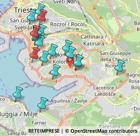 Mappa Via Giuseppe di Vittorio, 34148 Trieste TS, Italia (2.0825)