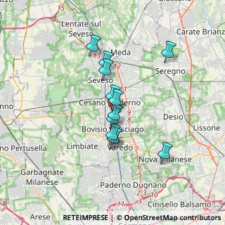Mappa Cesano Maderno, 20031 Cesano Maderno MB, Italia (2.66667)