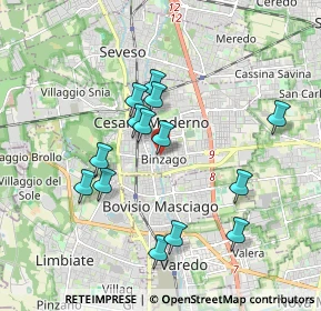 Mappa Cesano Maderno, 20031 Cesano Maderno MB, Italia (1.68571)