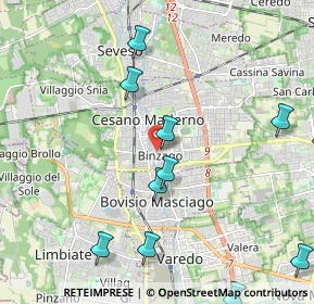 Mappa Cesano Maderno, 20031 Cesano Maderno MB, Italia (2.68333)
