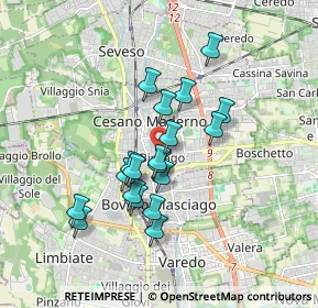 Mappa Cesano Maderno, 20031 Cesano Maderno MB, Italia (1.44263)