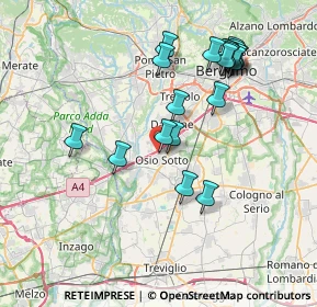 Mappa Via Francesco Petrarca, 24046 Osio Sotto BG, Italia (7.5985)