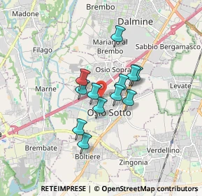 Mappa Via Francesco Petrarca, 24046 Osio Sotto BG, Italia (1.1625)