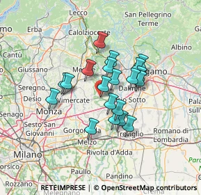 Mappa Via berlinguer snc, 20874 Busnago MB, Italia (9.945)