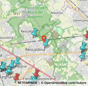 Mappa Via Enrico Toti, 20027 Rescaldina MI, Italia (3.57333)