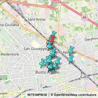 Mappa Viale Armando Diaz, 21052 Busto Arsizio VA, Italia (0.6725)
