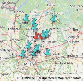 Mappa Via Molino Sesto Giovane, 20852 Villasanta MB, Italia (11.17308)