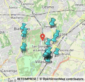 Mappa Via Molino Sesto Giovane, 20852 Villasanta MB, Italia (1.654)