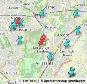 Mappa Via Molino Sesto Giovane, 20852 Villasanta MB, Italia (2.73071)