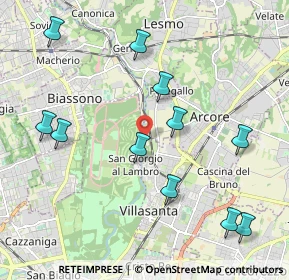 Mappa Via Molino Sesto Giovane, 20852 Villasanta MB, Italia (2.25909)