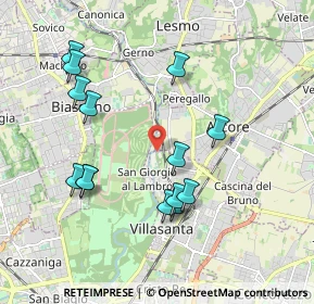 Mappa Via Molino Sesto Giovane, 20852 Villasanta MB, Italia (1.94357)
