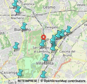 Mappa Via Molino Sesto Giovane, 20852 Villasanta MB, Italia (2.07)
