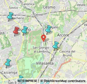 Mappa Via Molino Sesto Giovane, 20852 Villasanta MB, Italia (3.30091)