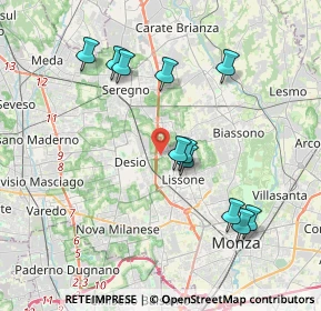 Mappa Piazza Giotto, 20832 Desio MB, Italia (3.74545)