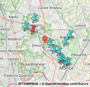 Mappa Piazza Giotto, 20832 Desio MB, Italia (3.65083)