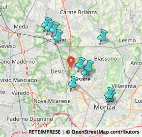 Mappa Piazza Giotto, 20832 Desio MB, Italia (3.51091)