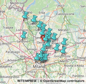 Mappa Piazza Giotto, 20832 Desio MB, Italia (10.8295)