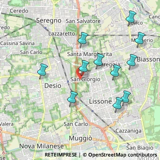 Mappa Piazza Giotto, 20832 Desio MB, Italia (2.15545)