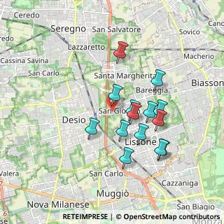 Mappa Piazza Giotto, 20832 Desio MB, Italia (1.57214)