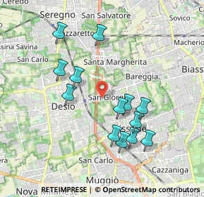 Mappa Piazza Giotto, 20832 Desio MB, Italia (1.79769)