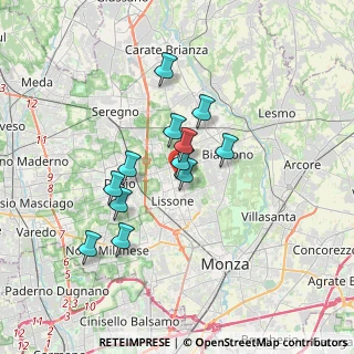 Mappa Via Andrea Appiani, 20851 Lissone MB, Italia (2.745)