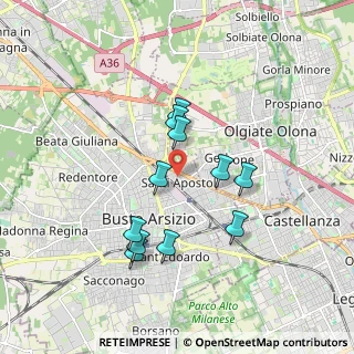 Mappa Via Brescia, 21052 Busto Arsizio VA, Italia (1.56182)