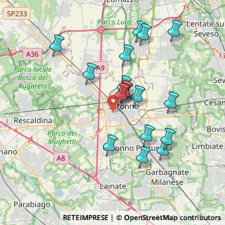 Mappa 21040 Saronno VA, Italia (3.64706)