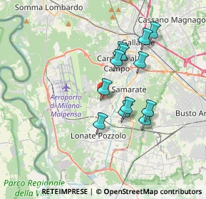Mappa Via Gorizia, 21010 Ferno VA, Italia (2.9775)