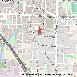 Mappa Via Bainsizza, 14, 21047 Saronno, Varese (Lombardia)
