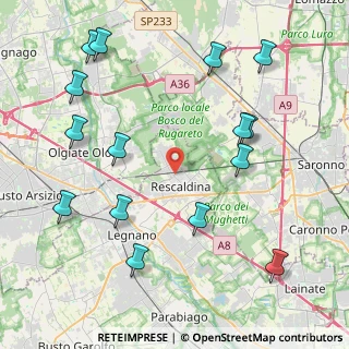Mappa Via D. Chiesa, 20027 Rescaldina MI, Italia (5.03)