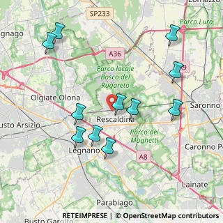 Mappa Via D. Chiesa, 20027 Rescaldina MI, Italia (4.16182)