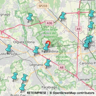 Mappa Via D. Chiesa, 20027 Rescaldina MI, Italia (6.39)