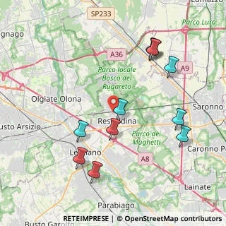 Mappa Via D. Chiesa, 20027 Rescaldina MI, Italia (4.27818)
