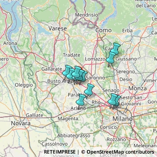 Mappa Via D. Chiesa, 20027 Rescaldina MI, Italia (9.7375)