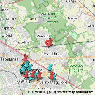 Mappa Via D. Chiesa, 20027 Rescaldina MI, Italia (3.035)