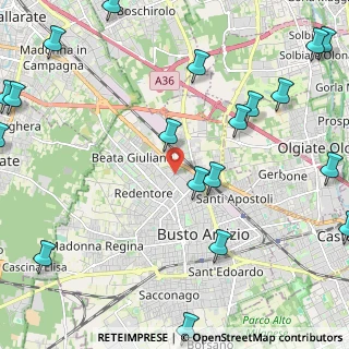 Mappa Via dei Sassi, 21052 Busto Arsizio VA, Italia (3.259)