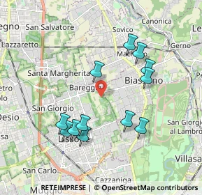 Mappa Via Vittorio Bottego, 20831 Lissone MB, Italia (1.815)