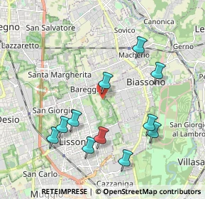 Mappa Via Vittorio Bottego, 20831 Lissone MB, Italia (2.04545)