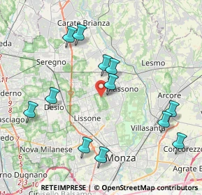 Mappa Via Vittorio Bottego, 20831 Lissone MB, Italia (4.26417)