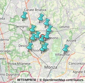 Mappa Via Vittorio Bottego, 20831 Lissone MB, Italia (2.39769)